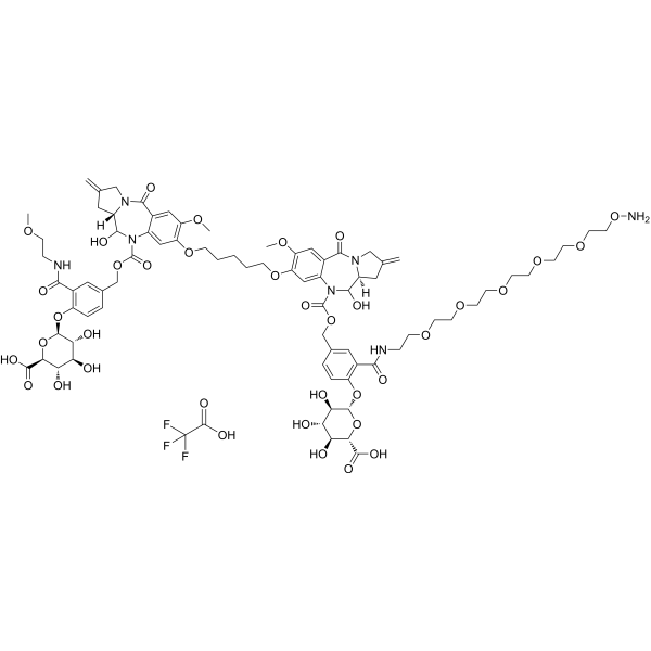 β-Glucuronide-dPBD-PEG5-NH2 TFA 2246364-63-4